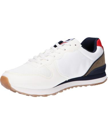 Zapatillas deporte JOHN SMITH  de Hombre ZAPATILLAS VIKAR BCO-ROJO  BLANCO