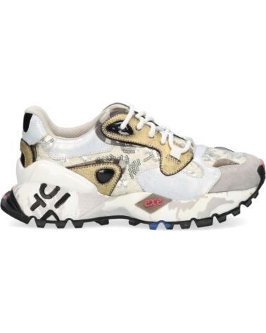 Sapatilhas EXE  de Mulher 134-10  LEATHER GREY SILVER