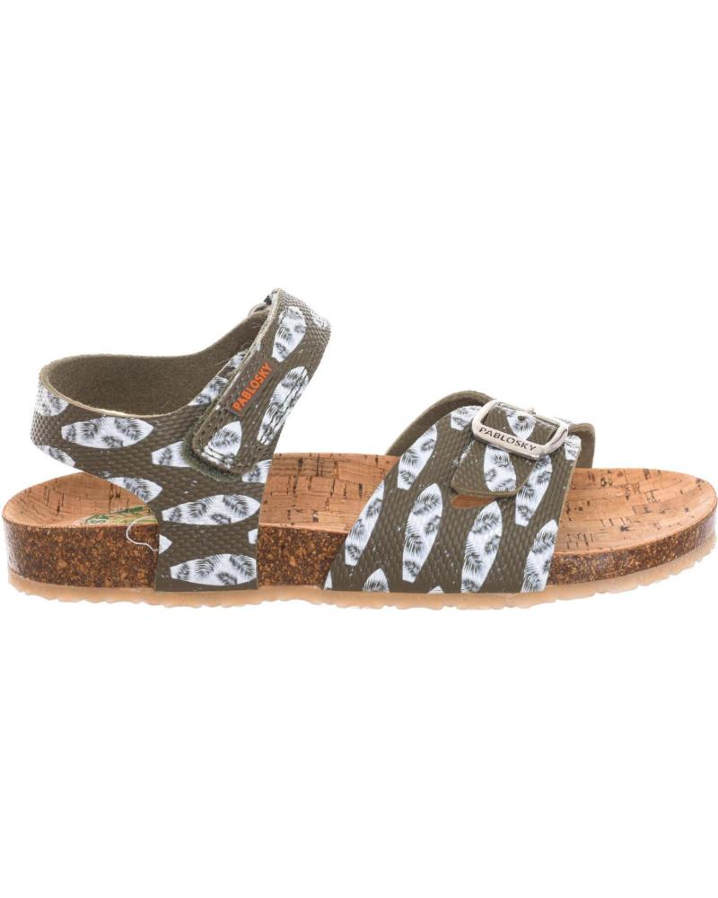 girl Sandals PABLOSKY SANDALIAS PLANAS CON VELCRO 5061 NINA  VERDE