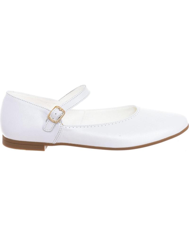 Bailarinas PABLOSKY  de Niña MANOLETINAS PLANAS CON HEBILLA 8645 NINA  BLANCO