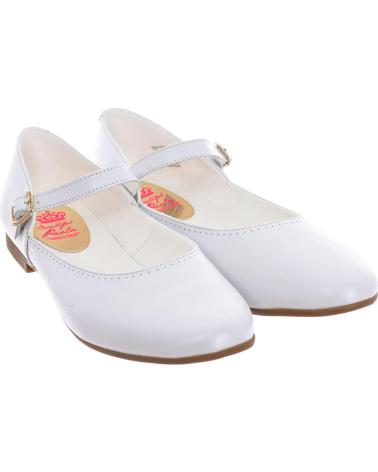 Bailarinas PABLOSKY  de Niña MANOLETINAS PLANAS CON HEBILLA 8645 NINA  BLANCO