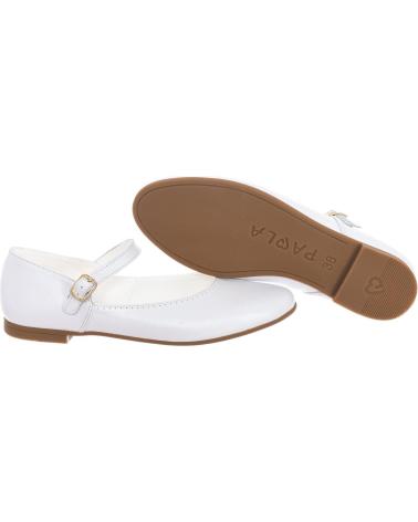 Bailarinas PABLOSKY  de Niña MANOLETINAS PLANAS CON HEBILLA 8645 NINA  BLANCO