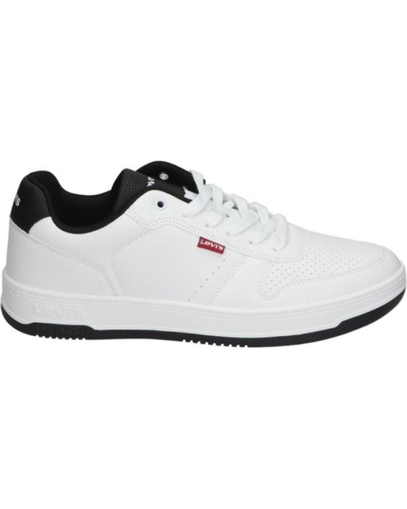 Zapatillas deporte LEVIS  de Hombre DEPORTIVO CASUAL SINTETICO CON SUELA DE GOMA  BLANCO NEGRO