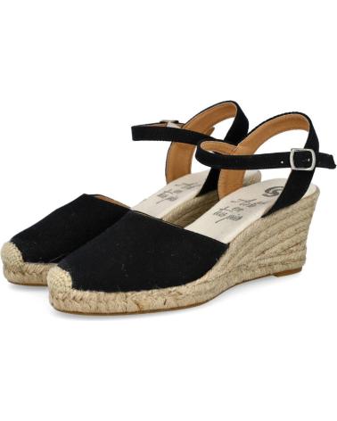Zapatos de cuña BUBBLE BOBBLE  de Mujer 540 ALPARGATAS CUNA ESPARTO MUJER  NEGRO
