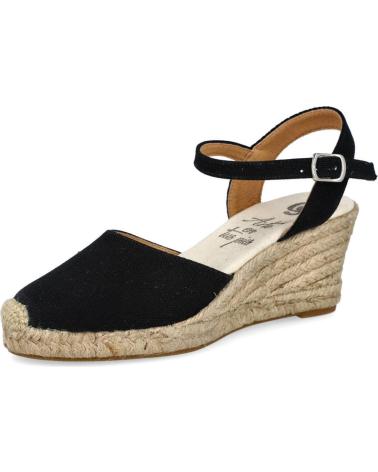 Zapatos de cuña BUBBLE BOBBLE  de Mujer 540 ALPARGATAS CUNA ESPARTO MUJER  NEGRO