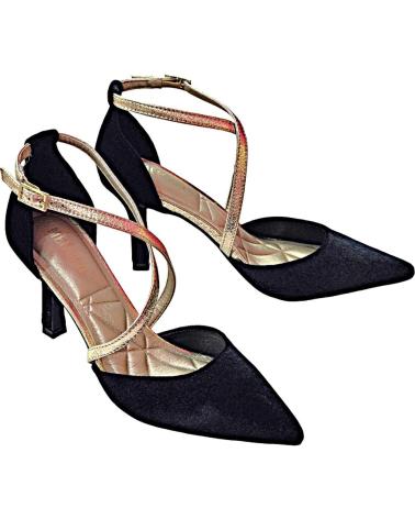 Sandálias MENBUR  de Mulher ZAPATOS FIESTA TERCIOPELO NEGRO  01 NEGRO