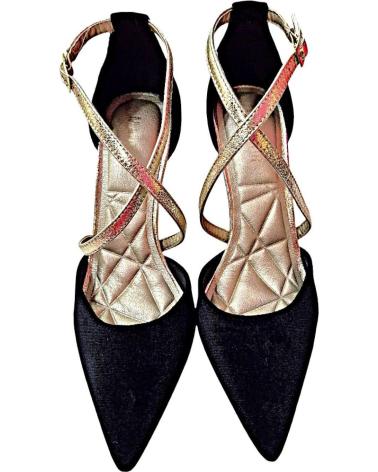 Sandálias MENBUR  de Mulher ZAPATOS FIESTA TERCIOPELO NEGRO  01 NEGRO