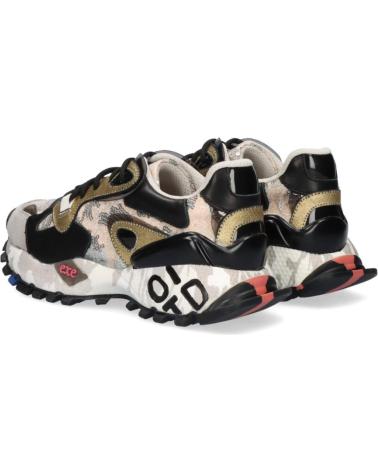 Deportivas de Mujer EXE 134-10 LEATHER GREY BLACK