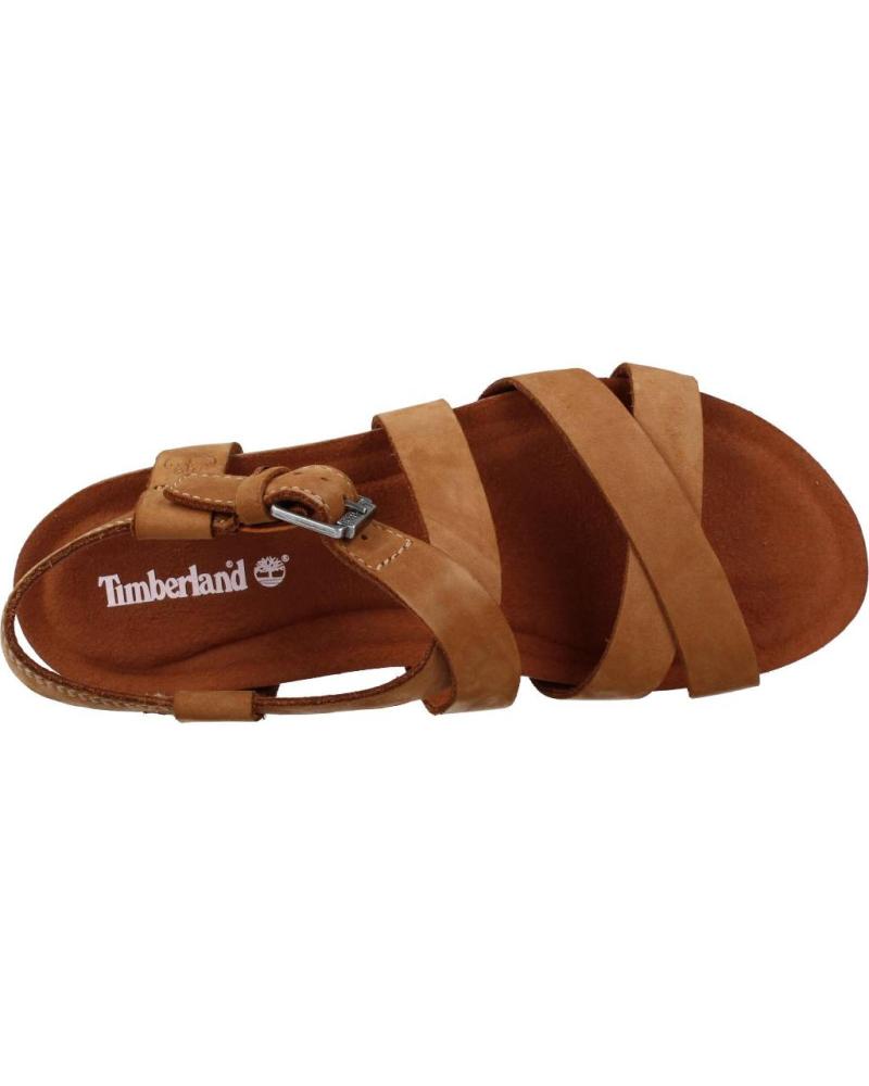 Sandals De Mujer TIMBERLAND SANDALIAS MUJER MODELO MALIBU WAVES ANKLE COLOR MARRON SADDL SADDLE