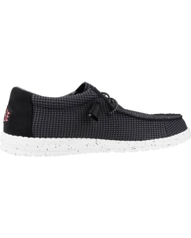 Nauticos per Uomo HEY DUDE INFORMALES HOMBRE MODELO WALLY SPORT COLOR NEGRO BLCKWHT