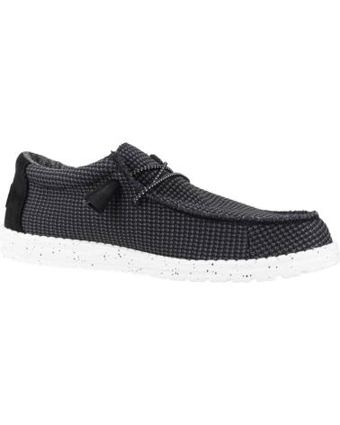 Nauticos per Uomo HEY DUDE INFORMALES HOMBRE MODELO WALLY SPORT COLOR NEGRO BLCKWHT