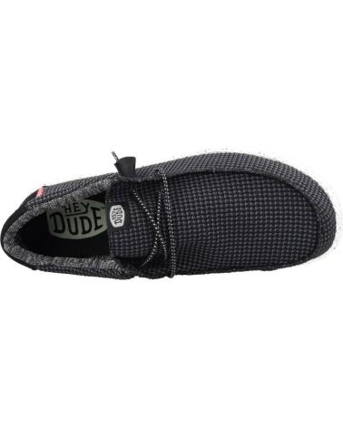 Nauticos per Uomo HEY DUDE INFORMALES HOMBRE MODELO WALLY SPORT COLOR NEGRO BLCKWHT