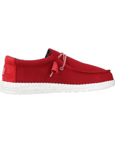 Nauticos per Uomo HEY DUDE INFORMALES HOMBRE MODELO WALLY SPORT COLOR ROJO RED