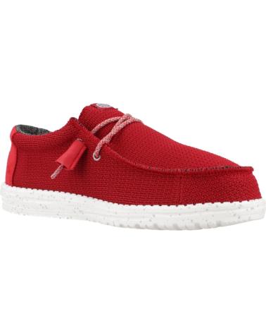 Nauticos per Uomo HEY DUDE INFORMALES HOMBRE MODELO WALLY SPORT COLOR ROJO RED