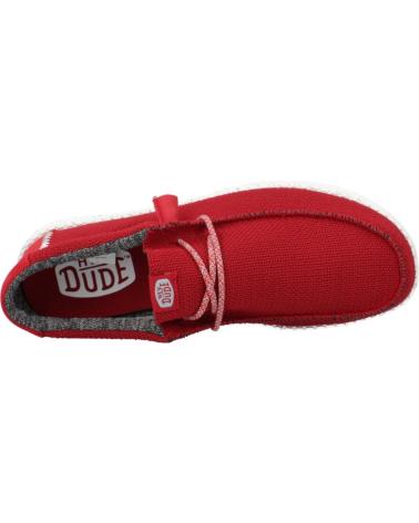 Nauticos per Uomo HEY DUDE INFORMALES HOMBRE MODELO WALLY SPORT COLOR ROJO RED