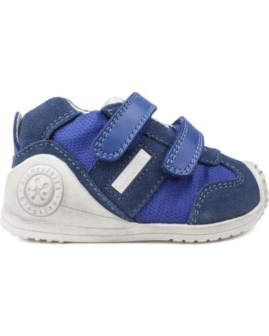 Botines de Niña y Niño BIOMECANICS DEPORTIVAS BIO RUNNING VELCRO AZUL