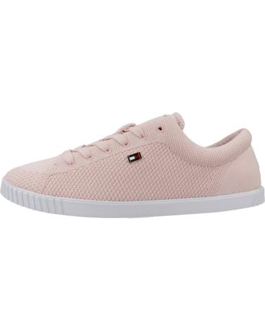 Sportschuhe TOMMY HILFIGER  für Damen ZAPATILLAS MUJER MODELO FLAG LACE UP SNEAKER KNI COLOR ROSA  TJQ