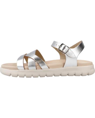 girl Sandals GEOX SANDALIAS NINA MODELO J S SOLEIMA G A COLOR PLATA  C1007
