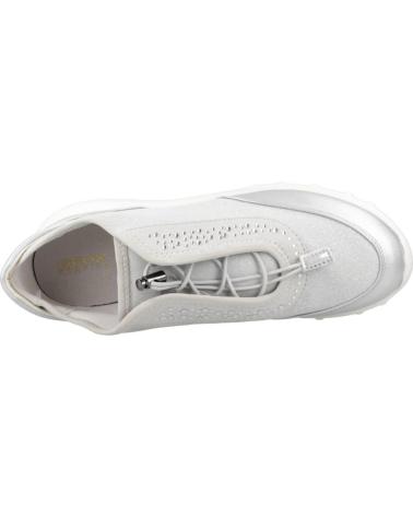 Zapatillas deporte GEOX  de Mujer DEPORTIVO CASUAL DE PIEL Y TELA CON SUELA DE GOMA  SILVER GRIS
