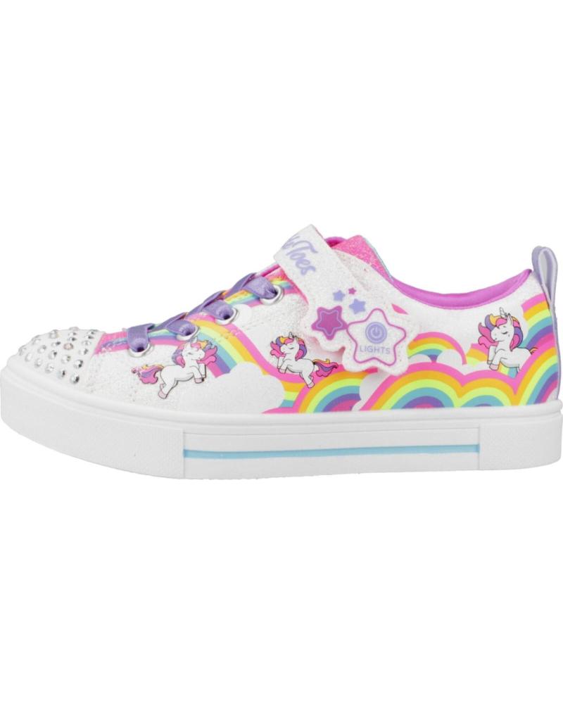 Deportivas SKECHERS de Niña ZAPATILLAS NINA MODELO TWINKLE TOES TWINKLE SPARK COLOR BLAN WMLT Deportivas SKECHERS de Niña ZAPATILLAS NINA MODELO TWINKLE TOES TWINKLE SPARK COLOR BLAN WMLT