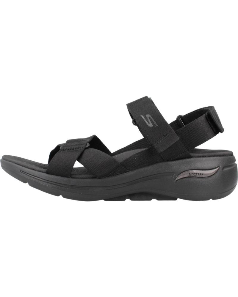 Sandalias SKECHERS  de Mujer y Niña SANDALIAS PLANAS 140808 MUJER  NEGRO