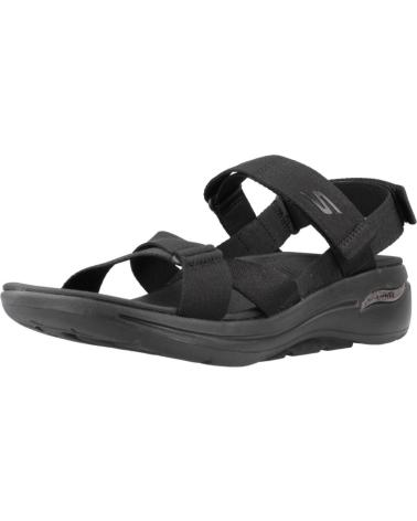 Sandalias SKECHERS  de Mujer y Niña SANDALIAS PLANAS 140808 MUJER  NEGRO