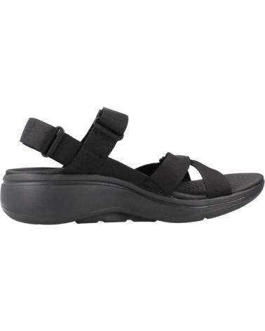 Sandalias SKECHERS  de Mujer y Niña SANDALIAS PLANAS 140808 MUJER  NEGRO