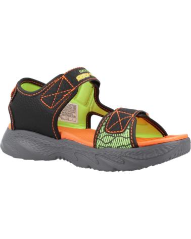 SKECHERS SANDALIAS NINO MODELO CREATURE-SPLASH COLOR NEGRO BKOR