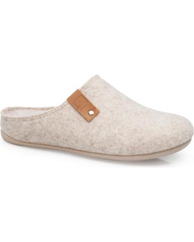 Pantufas CALZAMEDI  de Mulher e Homem ZAPATILLAS DE ESTAR POR CASA UNISEX 6578  BEIGE