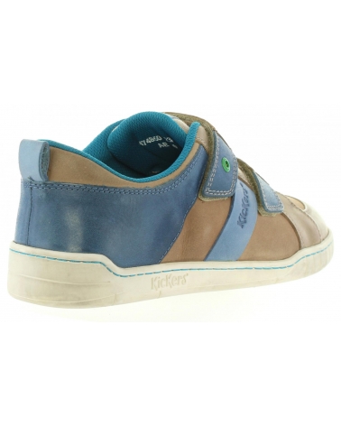 Zapatos KICKERS  de Niña y Niño 474850-30 WINNER  123 GRIS BLEU