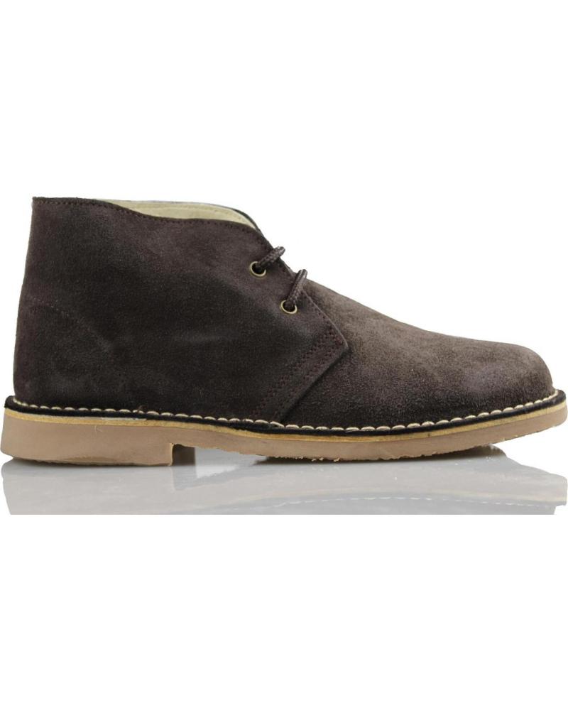 Bottines ARANTXA  pour Femme et Homme et Fille et Garçon ARANCHA PISACACAS COMODOS UNISEX PIEL  MARRON