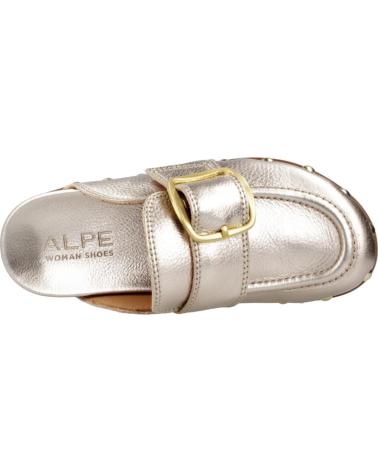 Zuecos ALPE  de Mujer ZUECOS MUJER MODELO 5058 COLOR ORO  PLATINO