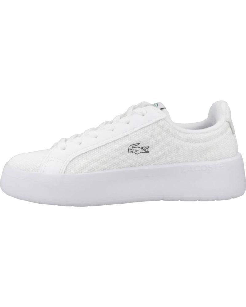 Woman Zapatillas deporte LACOSTE ZAPATILLAS MUJER MODELO CARNABY PLATFORM LITE TEX COLOR BLAN  WHTWHT