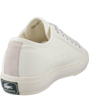 Man Trainers LACOSTE ZAPATILLAS HOMBRE MODELO BACKCOURT TEXTILE COLOR BLANCO WHTW WHTWHT