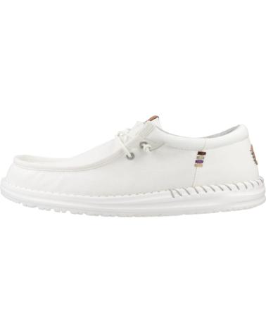 Zapatos de Hombre HEY DUDE ZAPATILLAS HOMBRE MODELO WALLY FUNK NYLON CRAFT COLOR BLANCO STNWHT