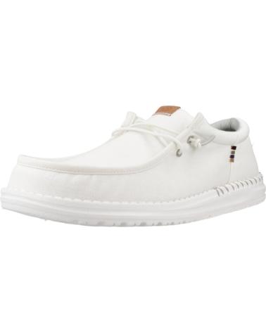 Zapatos de Hombre HEY DUDE ZAPATILLAS HOMBRE MODELO WALLY FUNK NYLON CRAFT COLOR BLANCO STNWHT