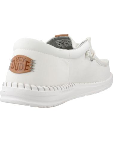 Zapatos de Hombre HEY DUDE ZAPATILLAS HOMBRE MODELO WALLY FUNK NYLON CRAFT COLOR BLANCO STNWHT