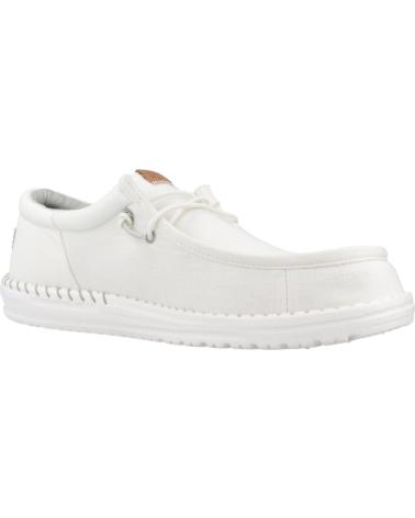 Zapatos de Hombre HEY DUDE ZAPATILLAS HOMBRE MODELO WALLY FUNK NYLON CRAFT COLOR BLANCO STNWHT