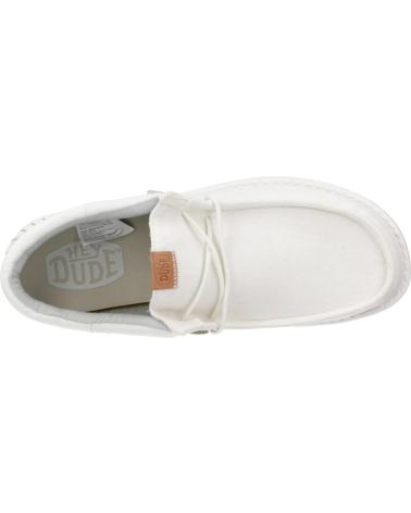 Zapatos de Hombre HEY DUDE ZAPATILLAS HOMBRE MODELO WALLY FUNK NYLON CRAFT COLOR BLANCO STNWHT