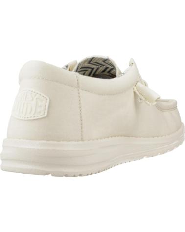 Nauticos de Hombre HEY DUDE INFORMALES HOMBRE MODELO WALLY CANVAS COLOR BLANCO STNWHT