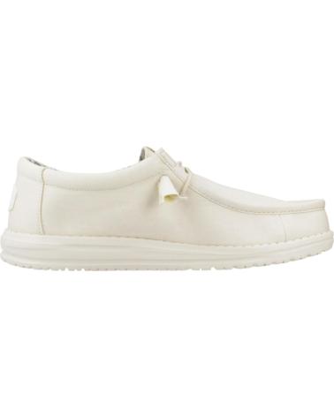 Nauticos de Hombre HEY DUDE INFORMALES HOMBRE MODELO WALLY CANVAS COLOR BLANCO STNWHT