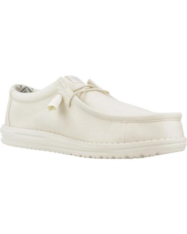 Nauticos de Hombre HEY DUDE INFORMALES HOMBRE MODELO WALLY CANVAS COLOR BLANCO STNWHT