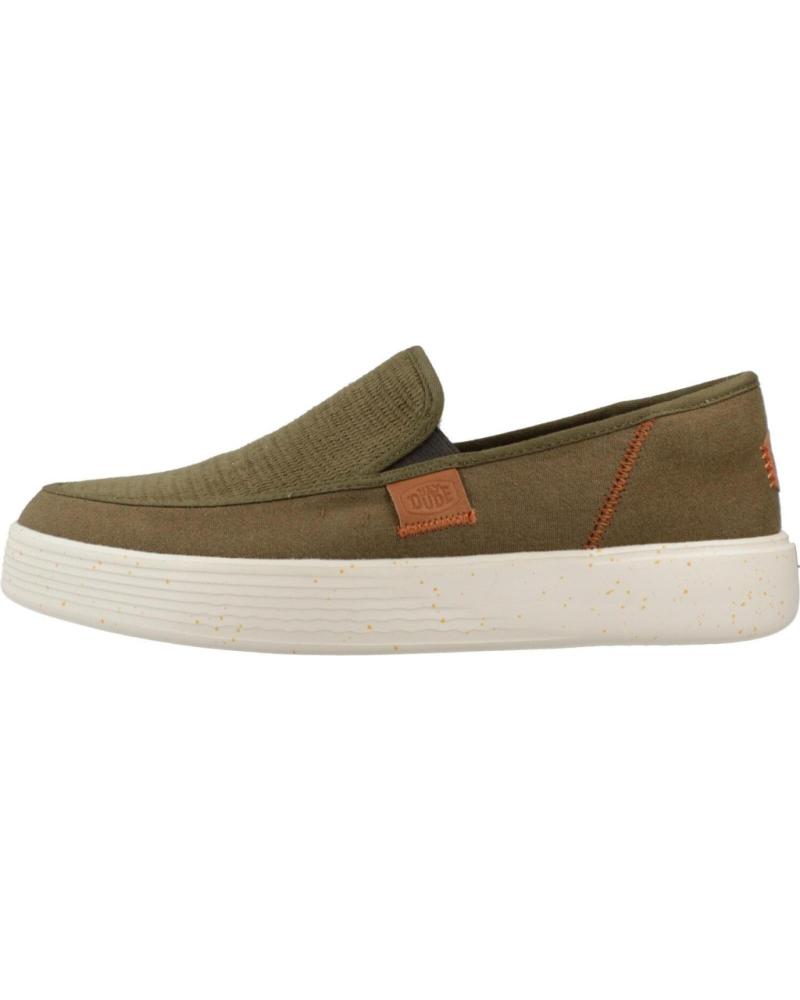 Scarpe HEY DUDE  per Uomo INFORMALES HOMBRE MODELO SUNAPEE M COASTLINE COLOR VERDE OLI  OLIVE