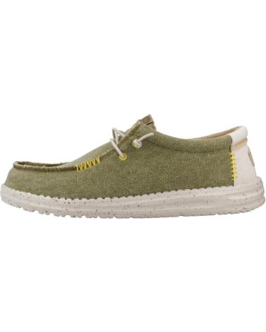 HEY DUDE ZAPATO WALLABI EN TEJIDO DE DOS TONOS WALLY COASTLINE JUTE O OLIVA