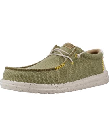 Man Boat shoes HEY DUDE INFORMALES HOMBRE MODELO WALLY COASTLINE JUTE COLOR VERDE OL OLIVE