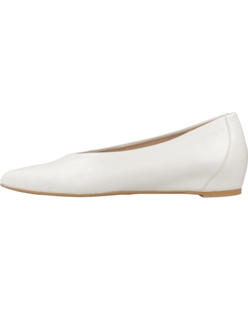 WONDERS BAILARINAS MUJER MODELO A3802 COLOR BLANCO OFF