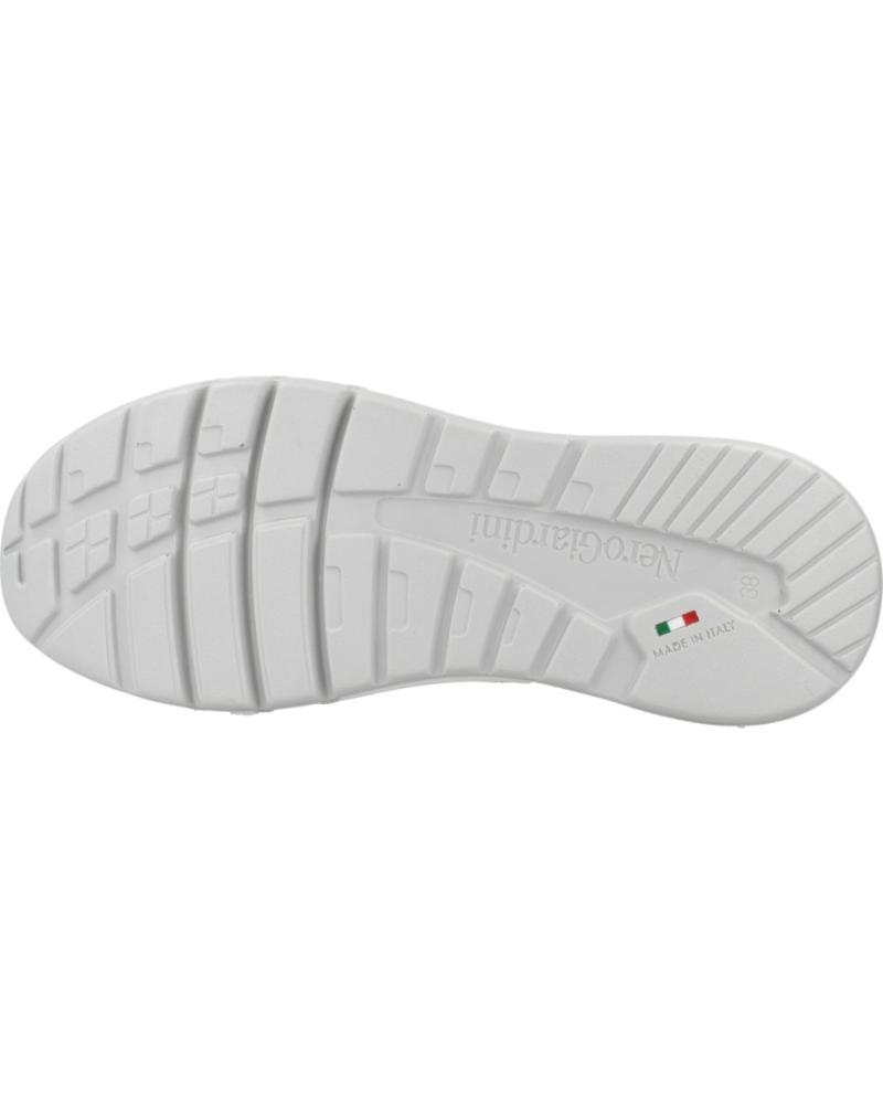 Nero Giardini E409852D - Zapatillas De Mujer De Piel, Gamuza Y Lona
