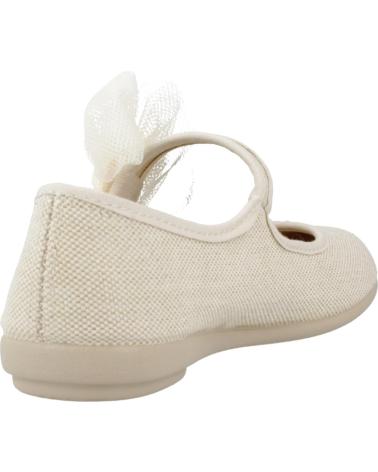 VUL-LADI ZAPATOS NINA VULLADI MODELO CANDY COLOR BEIS CRUDO