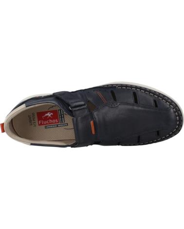 Sandales FLUCHOS  pour Homme F1987 SANDALIAS DE HOMBRE PIEL  AZUL MARINO