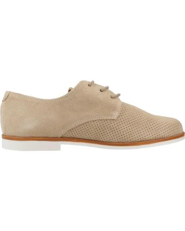 SAPATOS BLUCHER PABLOSKY MODELO 729637P BEGE TAUPE COM ATACADORES TAUPE